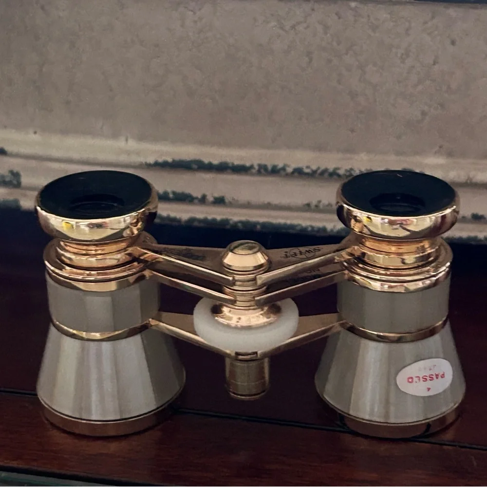 SWIFT GOLD AND GRAY OPERA GLASSES, VINTAGE 1980s, LIKE NEW CONDITION!๐๏ธ - Picture 3 of 14